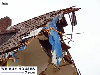water damaged home